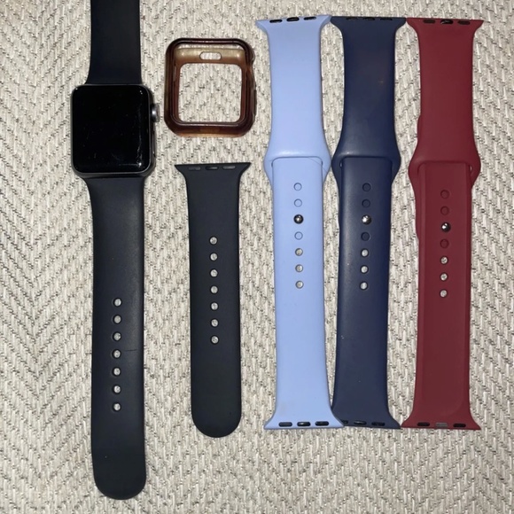 Apple Watch Series 42mm Black Sport Band Space Gray Smartwatches